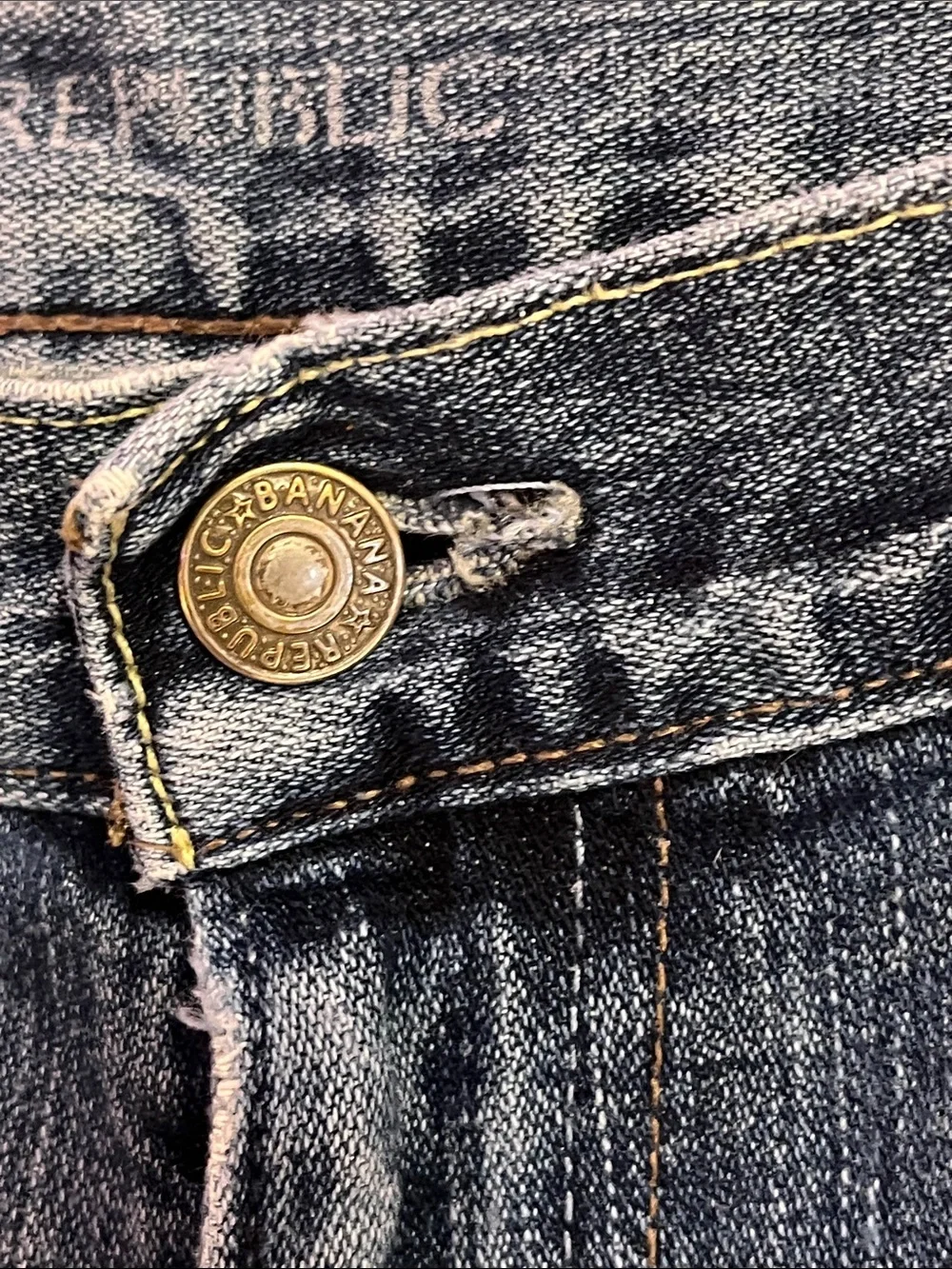 Men's Dark Blue Classic Straight Jeans